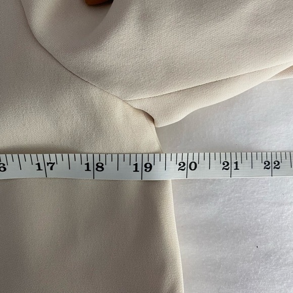 Alice + Oliva Cream Off White Black Oliver Draped Lapel Blazer Women's Size 6 - Picture 7 of 10